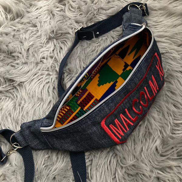 Malcolm X Zippered Bag