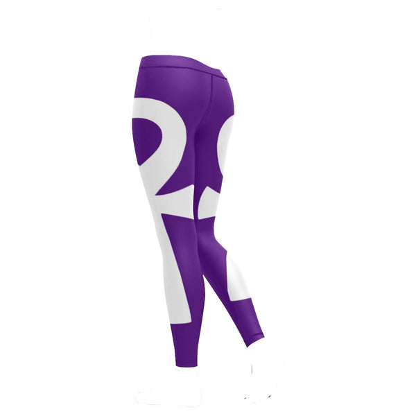 Purple/White Ankh Leggings