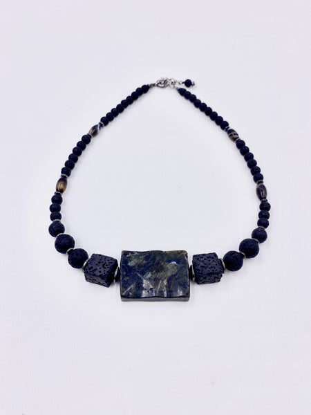 Black Lava Lounge Necklace