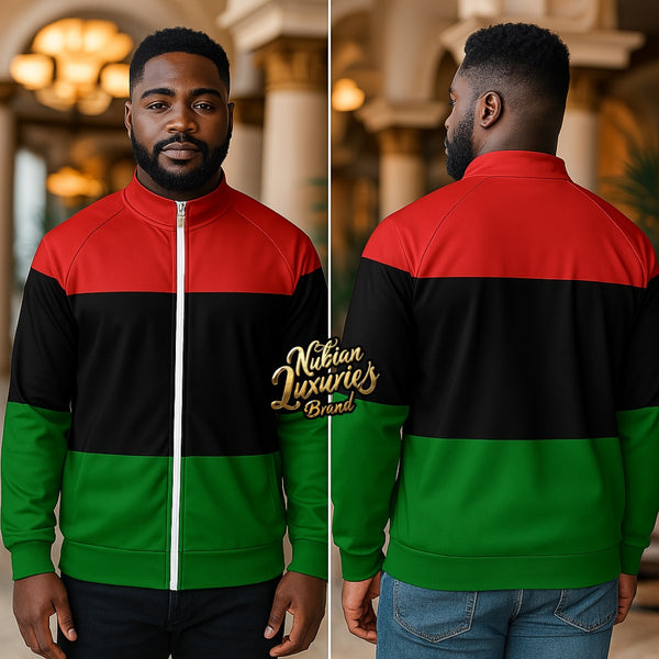 Pan-African Zippered Long Sleeve Shirt