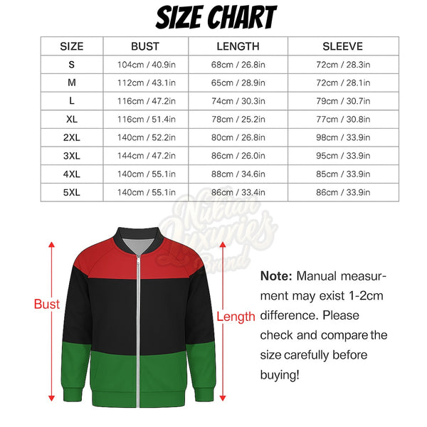 Pan-African Zippered Long Sleeve Shirt