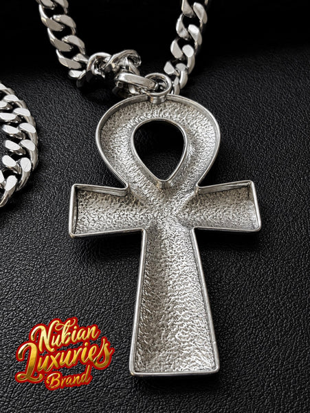 Bold XL Silver Ankh Chain Necklace (Ankhlace™️)