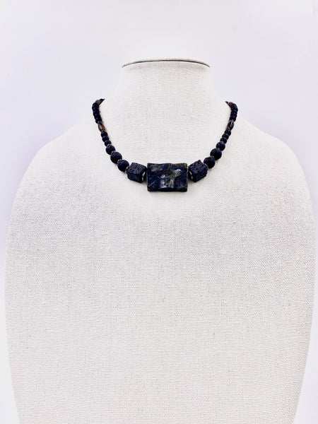 Black Lava Lounge Necklace