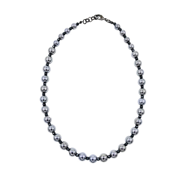 Silver Hematite Neckpiece