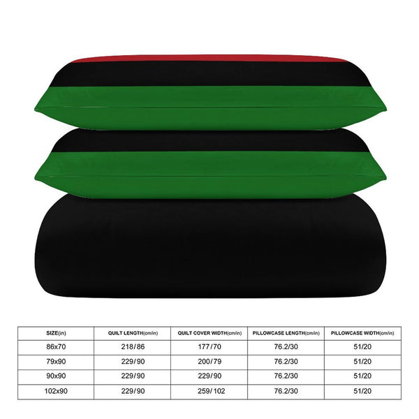 RBG Duvet Cover Set – 3 Piece Pan-African Microfiber Bedding
