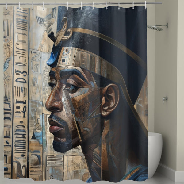 African Pharaoh (Negus) Shower Curtain 72" x 72"