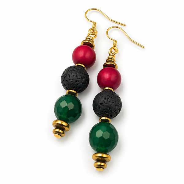 RBG Gemstone Earrings