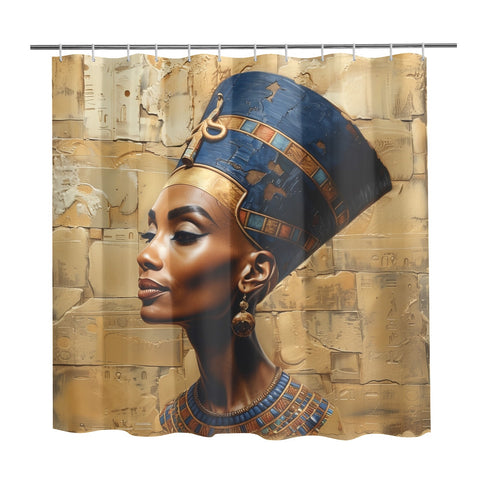 Nefertiti, The Beautiful One - Shower Curtain (72" x 72")