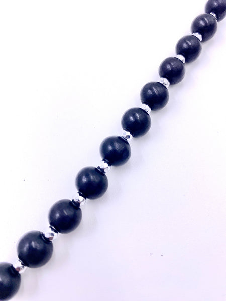 Black Wood / Silver Ankhlace™