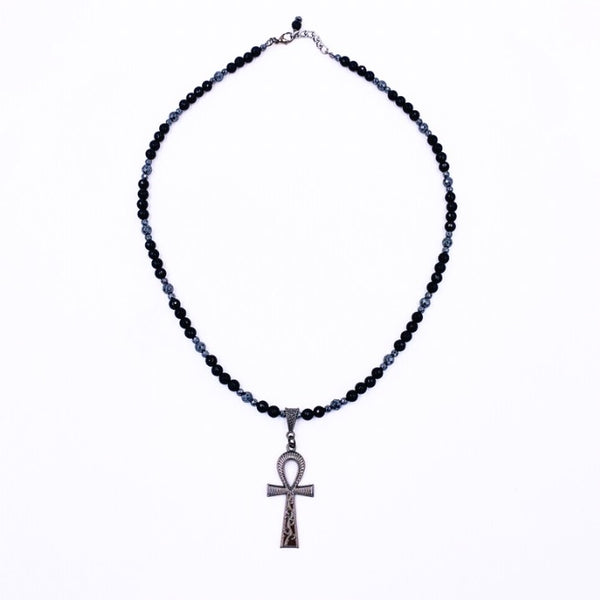 Midnite Onyx Minimalist Ankhlace™ (Black Hematite)