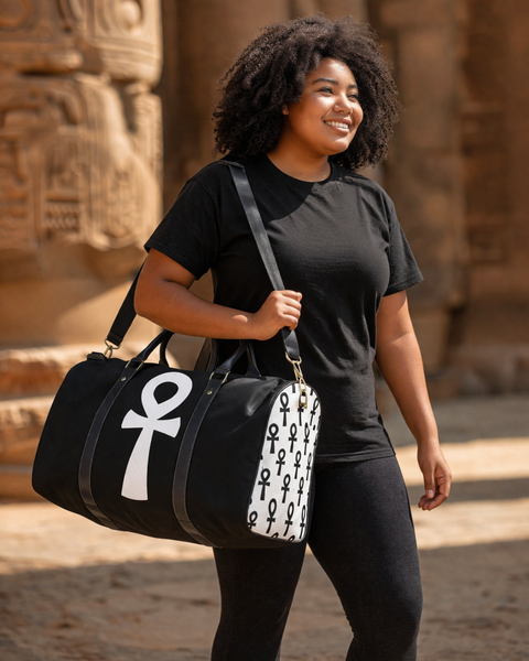 Ankh (Black/White) Travel Bag