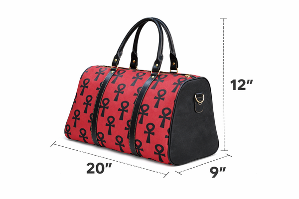 Ankh (Red/Black) Travel Bag