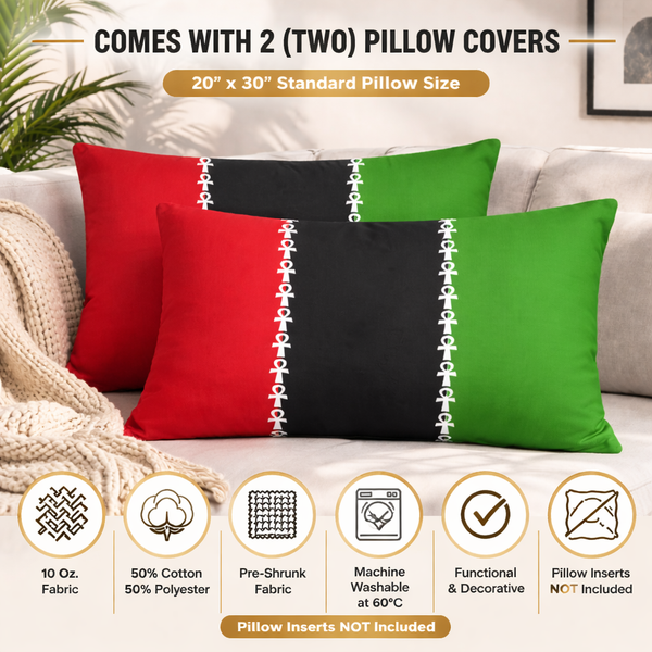 RBG Ankh Pillow Cases (20"x30" Set of 2)