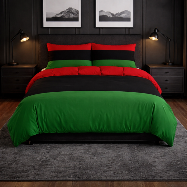 RBG Duvet Cover Set – 3 Piece Pan-African Microfiber Bedding
