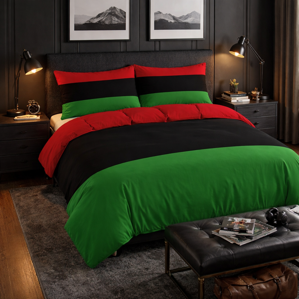 RBG Duvet Cover Set – 3 Piece Pan-African Microfiber Bedding