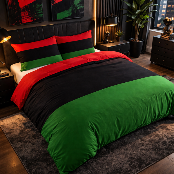 RBG Duvet Cover Set – 3 Piece Pan-African Microfiber Bedding