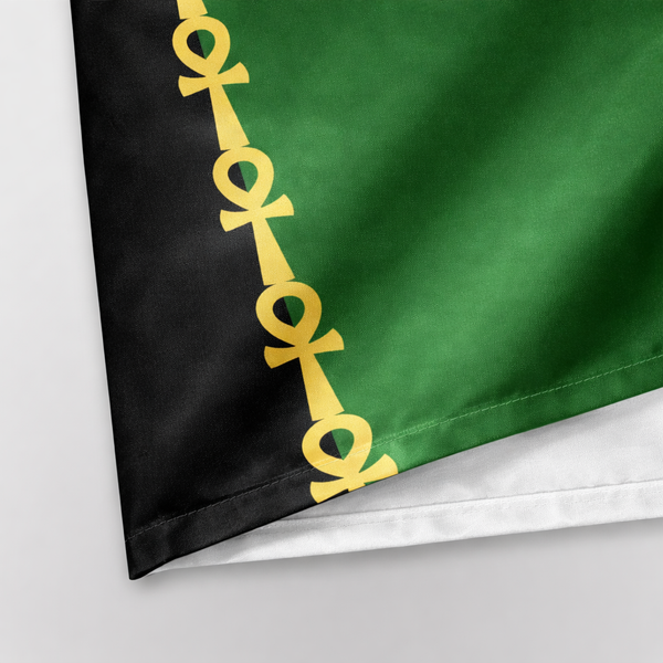 Pan-African Ankh Shower Curtain | 72” x 72”