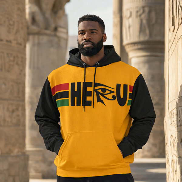 HERU™ (RBG/GOLD) Printed Hoodie