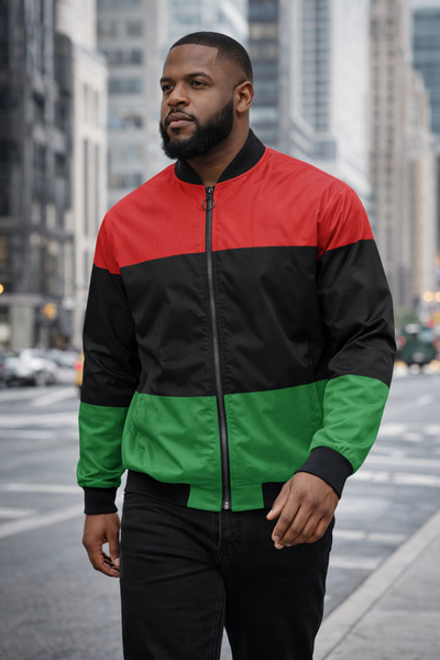 RBG - PAN AFRICAN FLAG Track Jacket (Men - Up to Size 5XL)