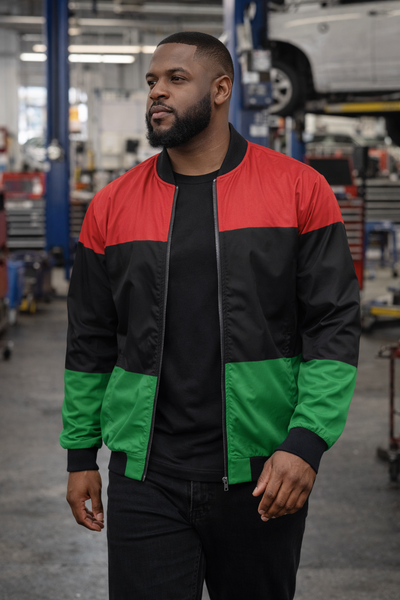 RBG - PAN AFRICAN FLAG Track Jacket (Men - Up to Size 5XL)