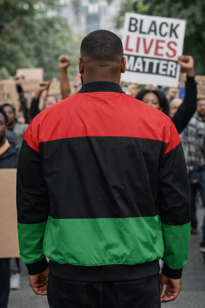 RBG - PAN AFRICAN FLAG Track Jacket (Men - Up to Size 5XL)