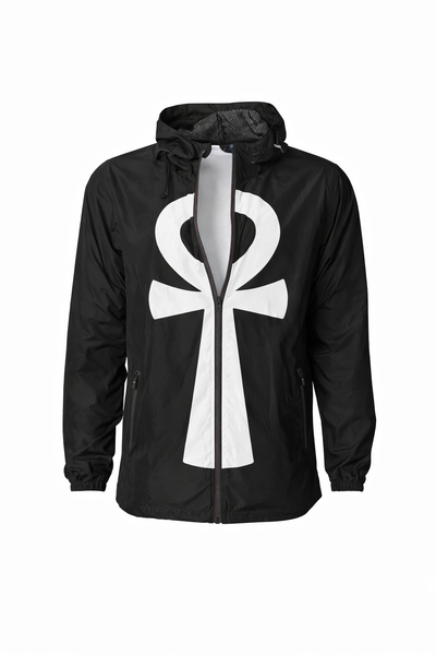 Ankh (Black/White) Windbreaker