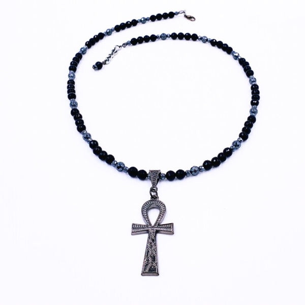 Midnite Onyx Minimalist Ankhlace™ (Black Hematite)