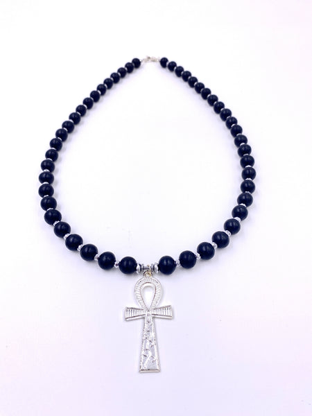 Black Wood / Silver Ankhlace™