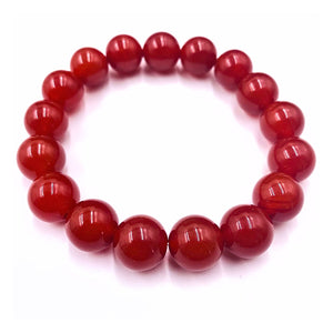 Red Carnelian Jumbo Gemstone Bracelet