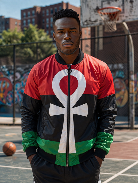 Nu Garveyite Ankh Track Jacket I (Up to Size 5XL)