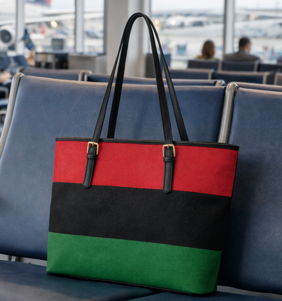 RBG Flag Vegan Leather Tote Bag