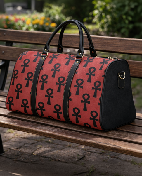 Ankh (Red/Black) Travel Bag