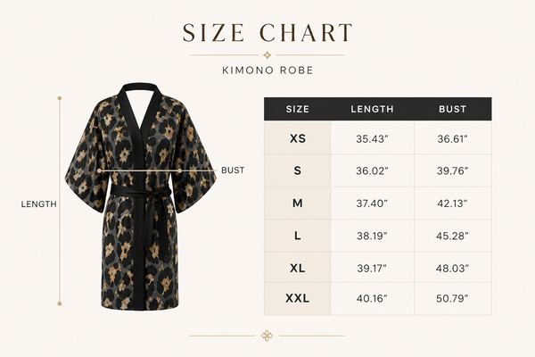 Leopard Print Kimono Robe