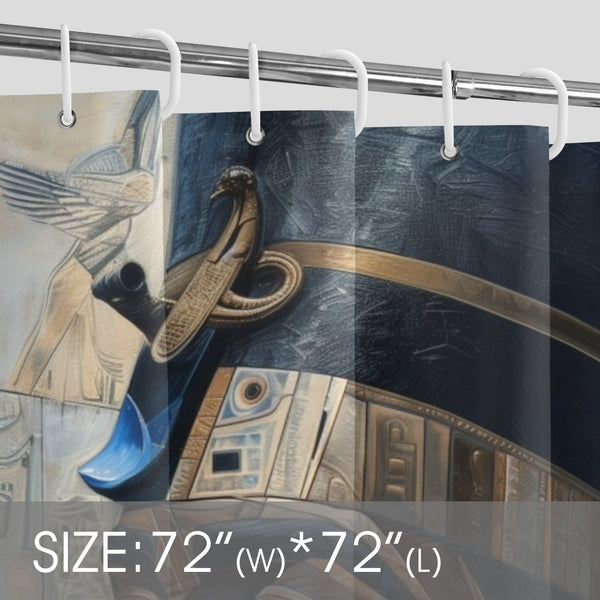 African Pharaoh (Negus) Shower Curtain 72" x 72"
