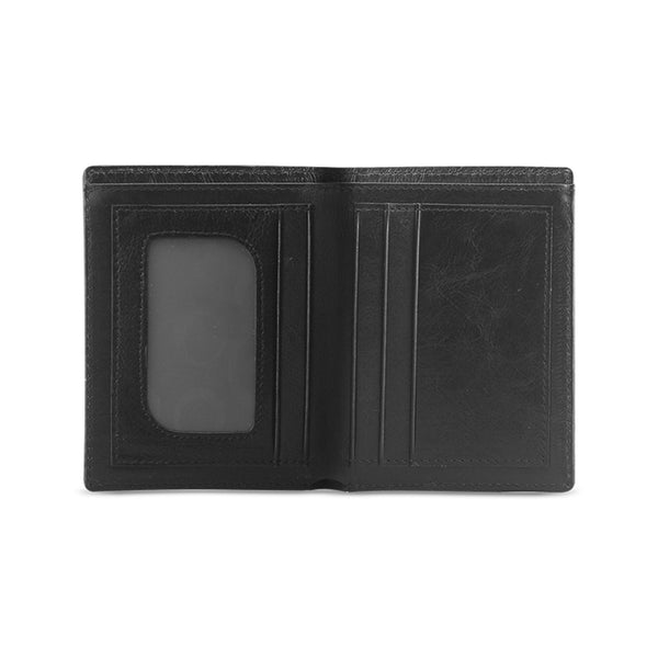 Black Power Fist Pump Men's Leather Wallet