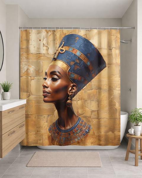 Nefertiti The Beautiful One - Shower Curtain (72" x 72")