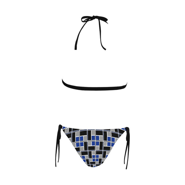 Rec-Tech™ (Blue) Halter/Buckle Top Bikini Set