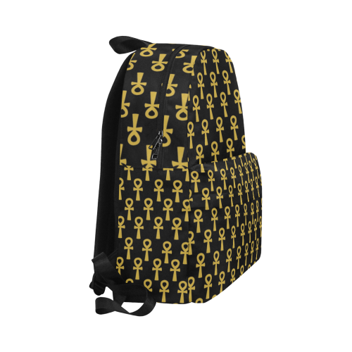 Black and Gold Ankh Classic Backpack