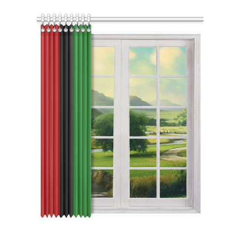 RBG Window Curtain 52" x 63"(One Piece)