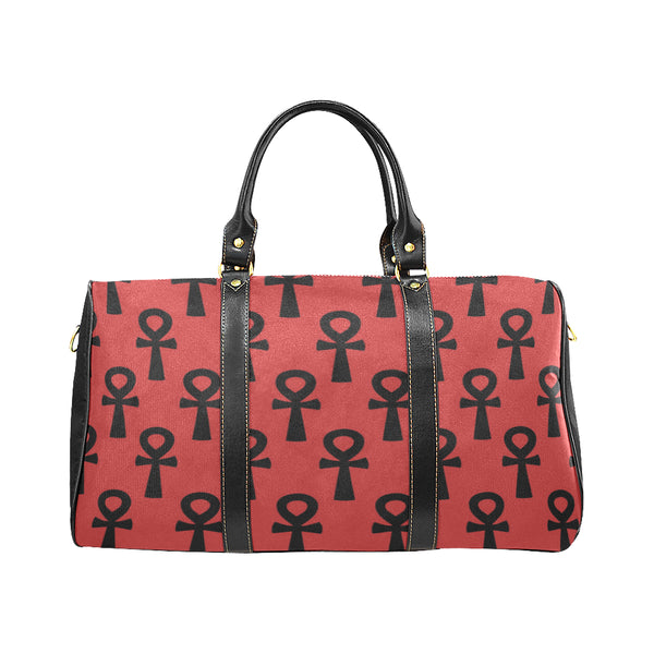 Red & Black Ankh Travel Bag (Large)