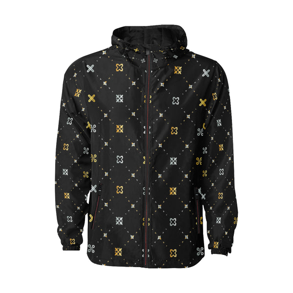 Adinkra Symbol Thick Quilted Jacket