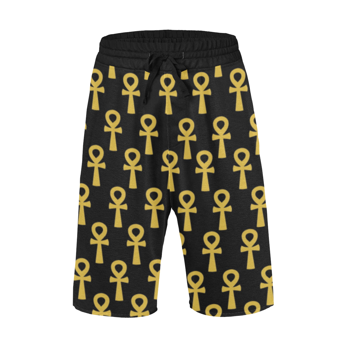 Black and Gold Ankh - Casual Shorts