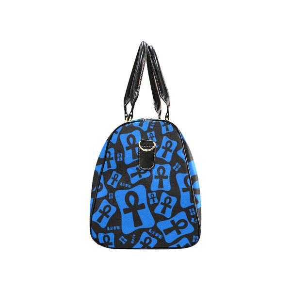 Ankh Life (Blue) Travel Bag (Large)