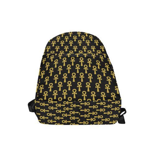 Black and Gold Ankh Classic Backpack