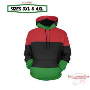 RED BLACK AND GREEN Hooded Sweater