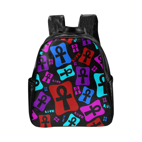 Ankh Life (Multi Color) Leather Backpack