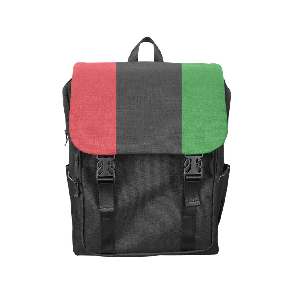 Red, Black & Green {RBG} Flap Backpack