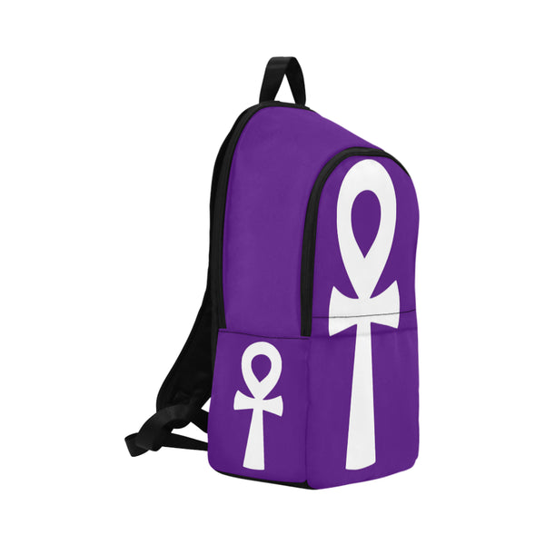 Purple/White Ankh Classic Backpack
