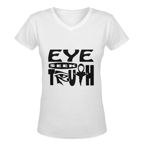 Eye Seek Truth™ Women's Deep V-neck T-shirt