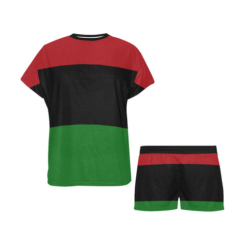 Red Black & Green Flag - Ladies' Pajama Set